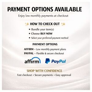 Payment Options Available